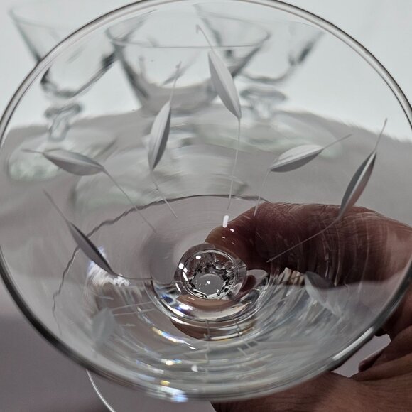 Libbey Simplicity Cocktail Champagne Coupes 4" set/4 vtg midcentury - Picture 6 of 8